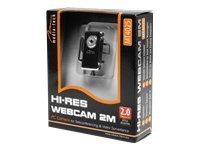 Quinta GmbH MEDIA-TECH Webcam  2 Mio Pixel Aufloesung 1600x1200 dpi schlankes Design Mikrofon Glaslinse Fixed Focus Arcsoft USB 2.0