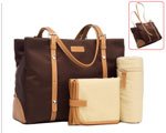 Gigi Nylon Tote Sak in Chocolate