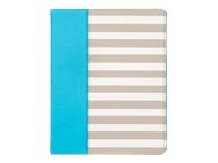 Elan Folio, iPad 2 & iPad 3, blue cabana stripe