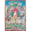 Gicl&eacute;e (Thanka Print on Canvas) Portraying the Buddha's Enlightenment, 18"x24"