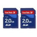 SanDisk 2-Pack 2GB SD Memory Kit (SDSDB2-2048-A11) (retail Package)