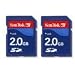 SanDisk 2-Pack 2GB SD Memory Kit (SDSDB2-2048-A11) (retail Package)