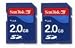 SanDisk 2-Pack 2GB SD Memory Kit (SDSDB2-2048-A11) (retail Package)