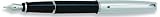  : Aurora Style Fountain Pen Black Resin With Chrome Medium