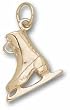 Figure Skate Charm - 14KT Gold Jewelry