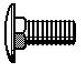 M8-1.25X25 Bumper Bolt-Capped (25 count)