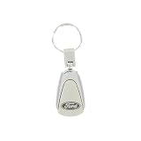 Au-Tomotive Gold KC3FOR Ford Mustang Ford Logo Chrome Teardrop Key Chain by Au-tomotive Gold