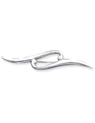 Sterling Silver Double Scroll Pin