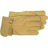 Boss Grain Leather Glove Buckle/strip Large