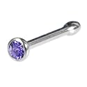 Swarovski TANZANITE Nose Bone