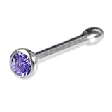 Austrian Crystal TANZANITE Nose Bone