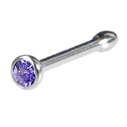 Swarovski Tanzanite Nose Bone