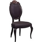Traditional Accents 6002727 Allesandra Side Chair - Hand Painted Ebony Finish by Bailey Street