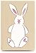 Bunny Wood Mounted Rubber Stamp