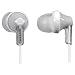 Panasonic RP-HJE120-S In-Ear Earbud Ergo-Fit Headphone (White/Silver)