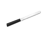 Rada Cutlery Bagel Knife, Made in USA, Dishwasher Safe Black Handle (W218)