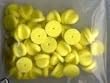 25 pcs Yellow PVC Rubber Lapel Pin Replacement Clutches Backs