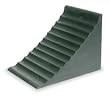 Industrial Grade 1GUL2 Wheel Chock, 7 1/4 In W x 7 5/8 InH, Black