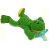 Wubbanub Infant Plush Toy Pacifier Green Frog by WubbaNub