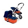 Bugaboo Cameleon Stroller - Orange Base - Dark Blue Fleece