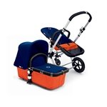Bugaboo Cameleon Stroller - Orange Base - Dark Blue Canvas