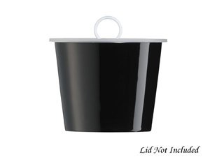 Arzberg TRIC Office Black Small Storage Jar/Conical Vase 23.7-oz.
