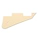 Musiclily Electric Guitar Pickguard for Gibson Les Paul Standard Modern Style Guitar Parts, 1Ply Cream