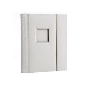 Flashpoint Front Padded Repositionable Self Adhesive Album, Holds 30 10 x 10 Photos, With Square Front Window, Color: Ivory.