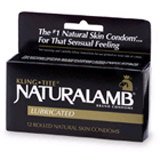Naturalamb Natural Skin Condoms, Lubricated