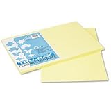 Riverside Paper Tru-Ray(R) Construction Paper, 12in. x 18in., Light Yellow