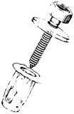 1/4-20 Jack Nut with Screw-Sealer (50 count)