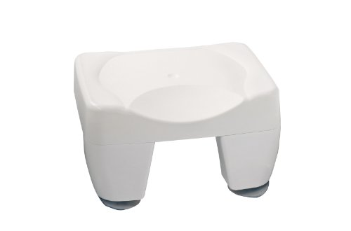 WENKO 7336100 Badewannenhocker Secura - rutschfest, 150 kg Tragkraft, Kunststoff, 40 x 21 x 31 cm, wei&szlig;