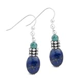 Search : Lapis and Turquoise Ear Wire Earrings