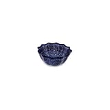 Boleslawiec Polish Pottery scalloped bowl H6006B pattern 707X made by Ceramika Artystyczna