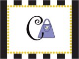 Wellspring Chic Chat Alphabet Initial Note Cards: 8 Cards and Envelopes, C