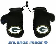 Green Bay Packers NFL Rearview Mirror Mini Boxing Gloves