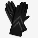 Isotoner Womens Spandex Gloves - Knit Lined, Black