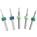 Premium-Grade 5-Piece Mini Carbide Drill Bit Set with Rings - Jewelry, Electronics - Made in USA