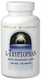 L-Tryptophan 60 tabs ( FOR BETTER SLEEP, PROMOTE RESTFULL SLEEP, KEEPS RELAX AND COOL, NO MORE STRESS, REDUCE STRESS, FEEL GREAT AND FRESH. ) By Source Naturals
