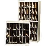 Mayline SRF3837PG Vertipocket vertical sorter, 21 pockets, 37-3/4w x 12-3/4d x 37h, pebble gray