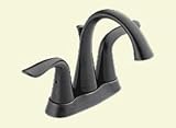 Delta Faucet 2538-RB Lahara Double-Handle Lavatory Faucet, Rubbed Bronze (Not CA / VT Complaint)