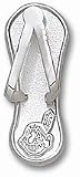 Cleveland Indians 1" "Chief Wahoo" Flip Flop Pendant - Sterling Silver Jewelry