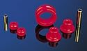 1985-2004 Ford Mustang Rack And Pinion Bushing Set Offset For Lowered Vehicles Only Black