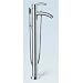 Bari 106 Floor-Mounted Bathroom Faucet - Polished Chrome or Brushed Nickel