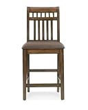 Review (2  / 24 Inch Slatback Stool with Mocha Vinyl TWO PACK