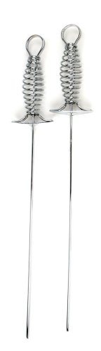 Chefs Basics HW5245 2-Piece Stainless Skewers with Pushers