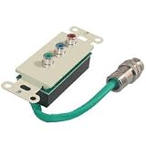 Cables To Go RapidRun Break-Away - Wall plate - component video - RCA (F) - MUVI connector - ivory