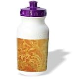 Florene Abstract Pattern - Orange Crush - Water Bottles