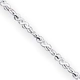 Sterling Silver 1.2mm Twisted Serpentine Chain - 20 Inch - Spring Ring - JewelryWeb
