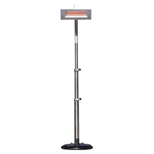 Fire Sense Telescoping Infrared Indoor/Outdoor Heater, Stainless Steel